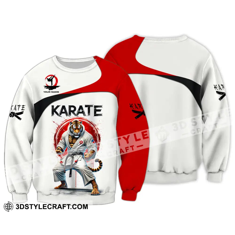 Man Shirt Custom Name Karate Hoodie Polo Long Sleeve Gift For Lovers / S T-Shirt