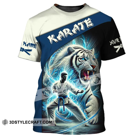 Man Shirt, Custom Name Karate Shirt, Karate Hoodie Shirt Polo Long Sleeve, Gift for Karate Lovers style option 3