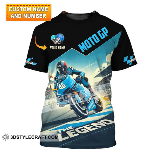 Man Shirt Custom Name Motogp Polo Long Sleeve Gift T-Shirt