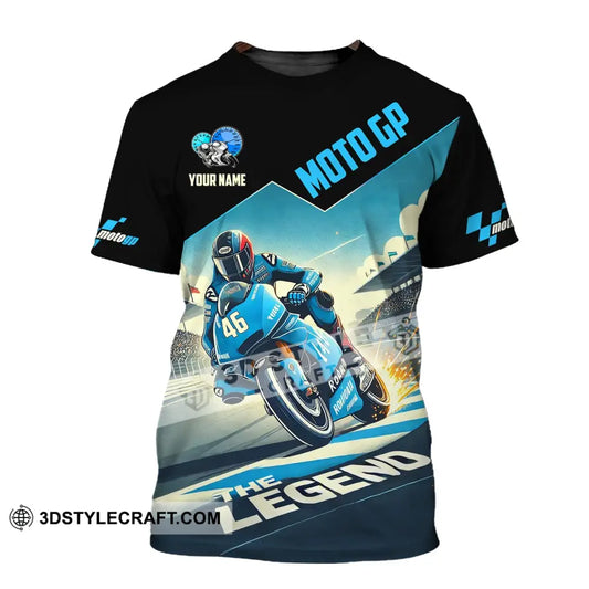 Man Shirt Custom Name Motogp Polo Long Sleeve Gift T-Shirt / S T-Shirt