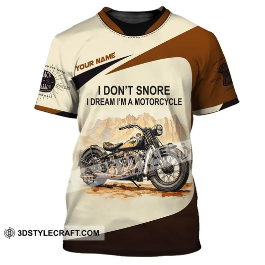 Man Shirt Custom Name Motorcycle Love T-Shirt Hoodie Long Sleeve / S T-Shirt