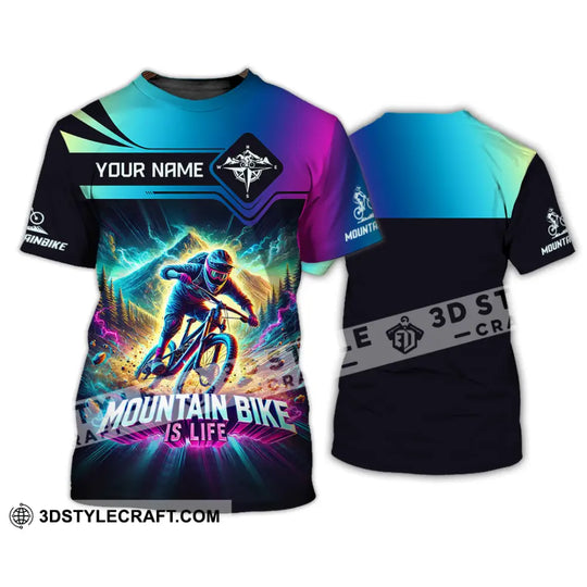 Man Shirt, Custom Name Mountain Bike Shirt, Mountain Bike Lover Hoodie Shirt Polo Long Sleeve Shirt style option 2