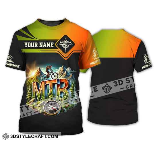 Man Shirt, Custom Name Mountain Bike Shirt, Mountain Bike Lover Hoodie Shirt Polo Long Sleeve Shirt style option 2