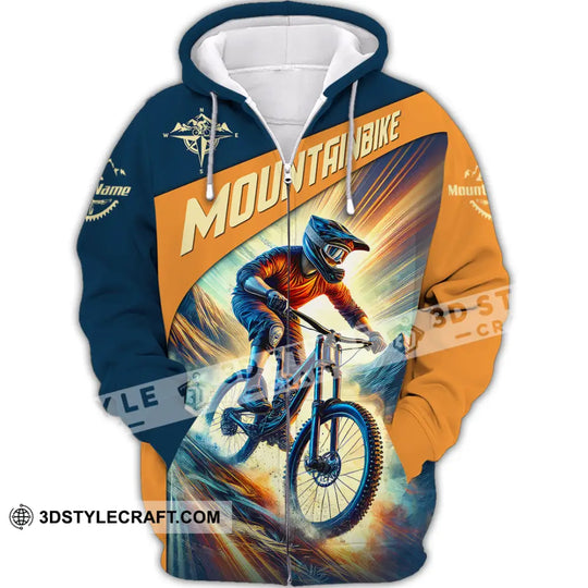 Man Shirt, Custom Name Mountain Bike Shirt, Mountain Bike Lover Hoodie Shirt Polo Long Sleeve Shirt style option 3