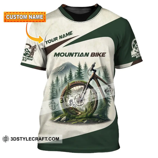 Man Shirt Custom Name Mountain Bike Lover T-Shirt T-Shirt