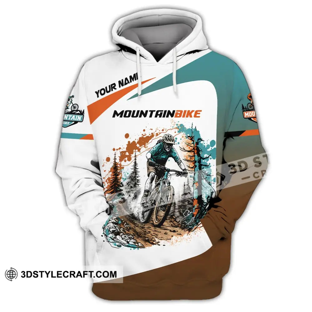 Man Shirt Custom Name Mountain Bike Lover T-Shirt Hoodie / S T-Shirt