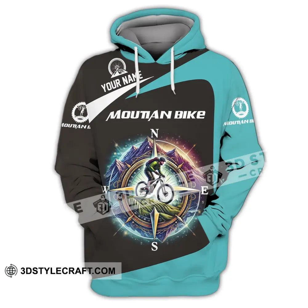 Man Shirt Custom Name Mountain Bike Polo Long Sleeve Gift Hoodie / S T-Shirt