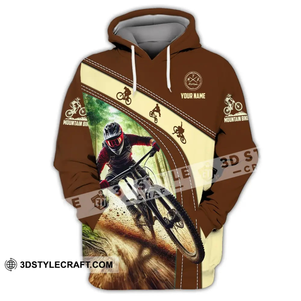 Man Shirt Custom Name Mountain Bike Polo Long Sleeve Gift Hoodie / S T-Shirt