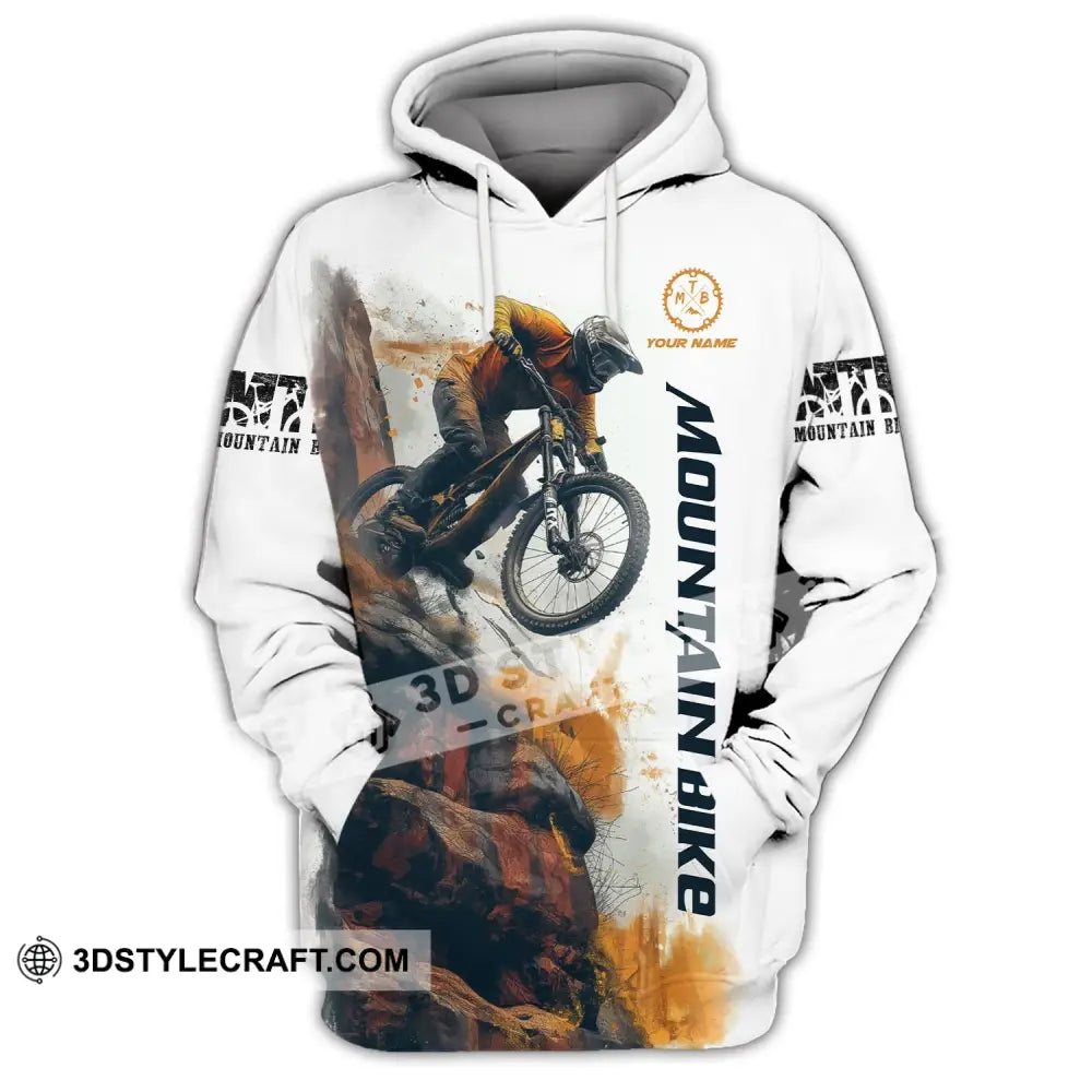 Man Shirt Custom Name Mountain Bike Polo Long Sleeve Gift Hoodie / S T-Shirt