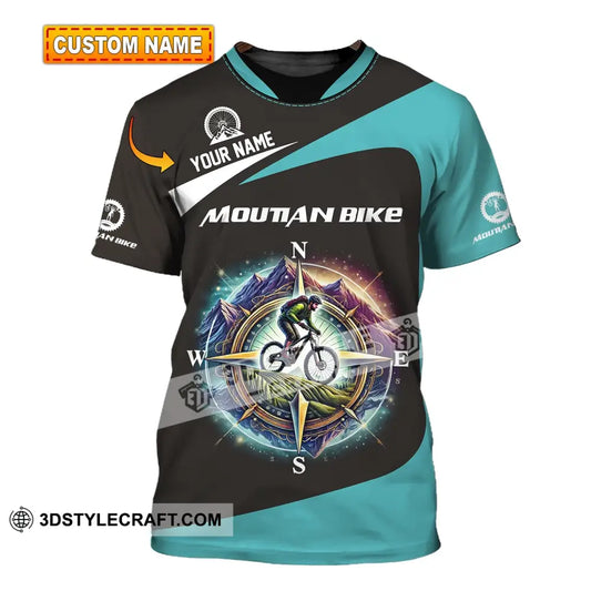 Man Shirt Custom Name Mountain Bike Polo Long Sleeve Gift T-Shirt