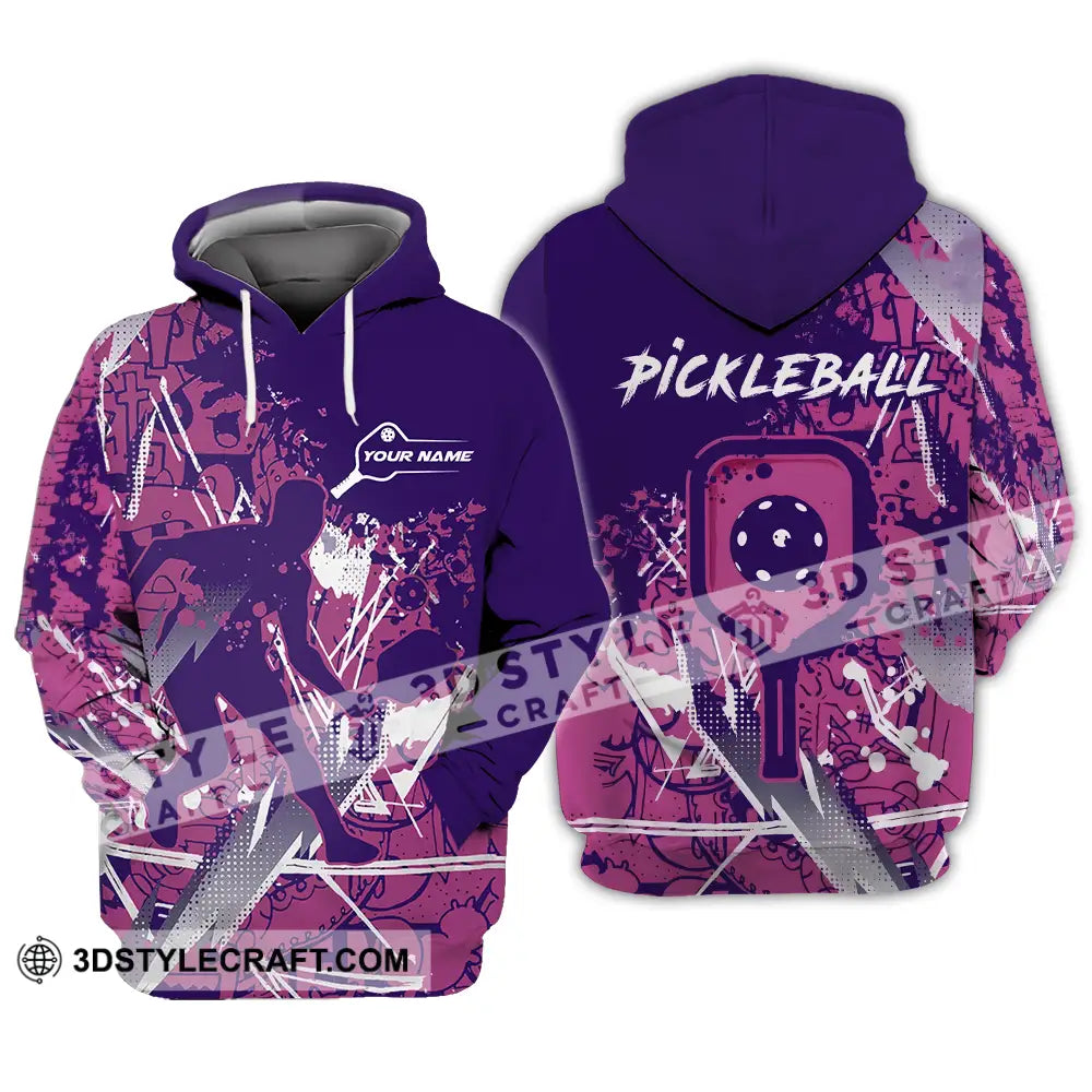 Man Shirt - Custom Name Pickleball Hoodie / S T-Shirt