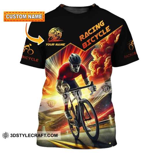 Man Shirt Custom Name Racing Bicycle Hoodie Polo Long Sleeve T-Shirt