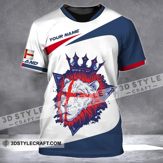 Man Shirt - Custom Name T-Shirt, England Lion King Shirt style option 2