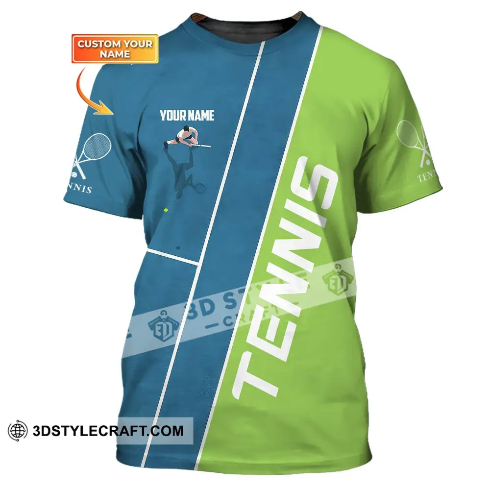 Man Shirt Custom Name Tennis Lover Gift T-Shirt Player Apparel