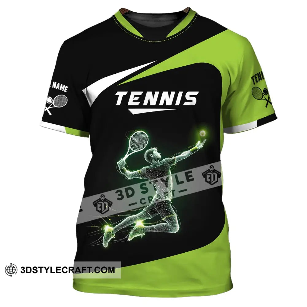 Man Shirt Custom Name Tennis T-Shirt For Team Gift Players