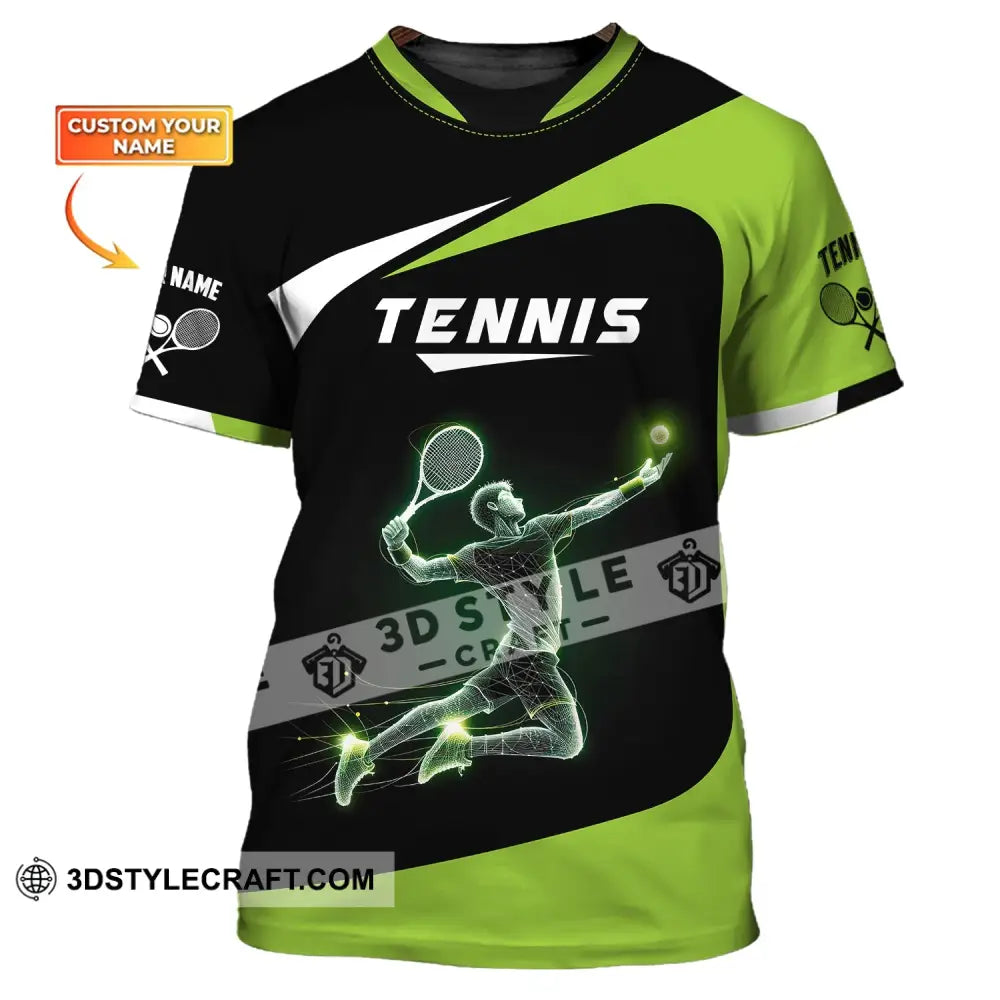 Man Shirt Custom Name Tennis T-Shirt For Team Gift Players / S