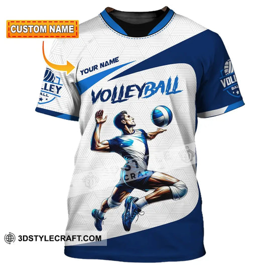 Man Shirt, Custom Name Volleyball Player Shirt, T-Shirt for Volleyball Lover, Volleyball Team Uniform style option 1