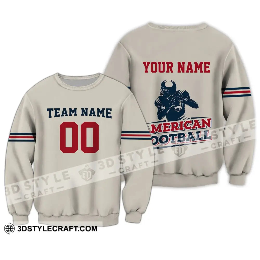 Man Shirt - Custom Rugby Football T-Shirt American Clothing Long Sleeve / S T-Shirt