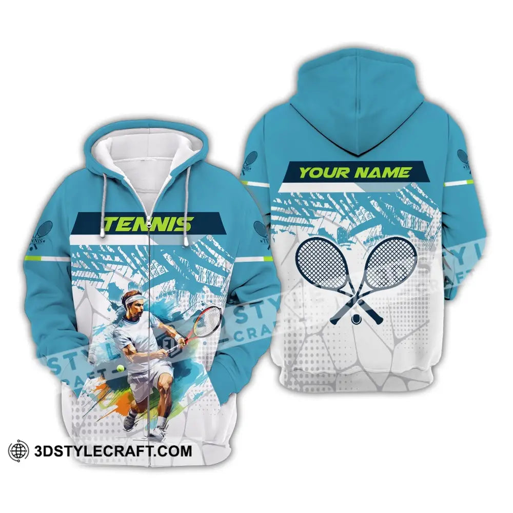 Man Shirt Custom Tennis Club Gift For Player Gifts Zipper Hoodie / S T-Shirt