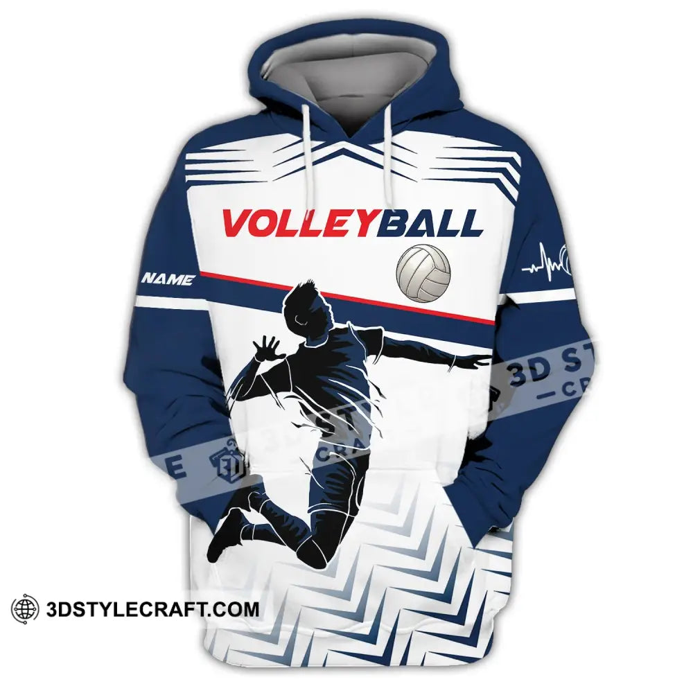 Man Shirt Custom Volleyball T-Shirt For Team Gift Players Hoodie / S