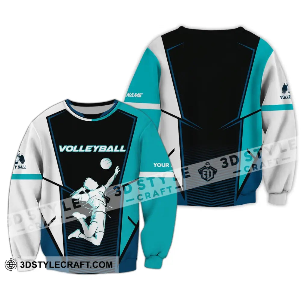 Man Shirt Volleyball Custom Team T-Shirt For Club Gift Players Long Sleeve / S