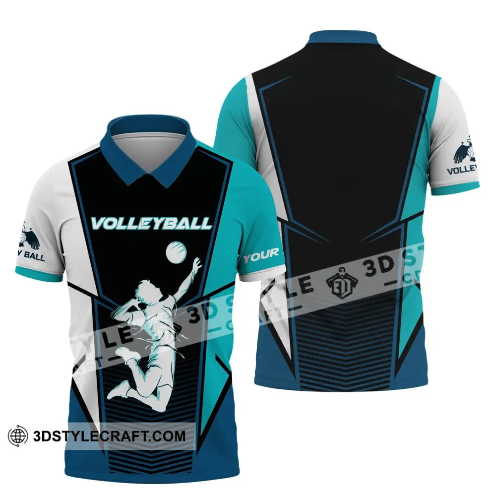 Man Shirt Volleyball Custom Team T-Shirt For Club Gift Players Polo / S