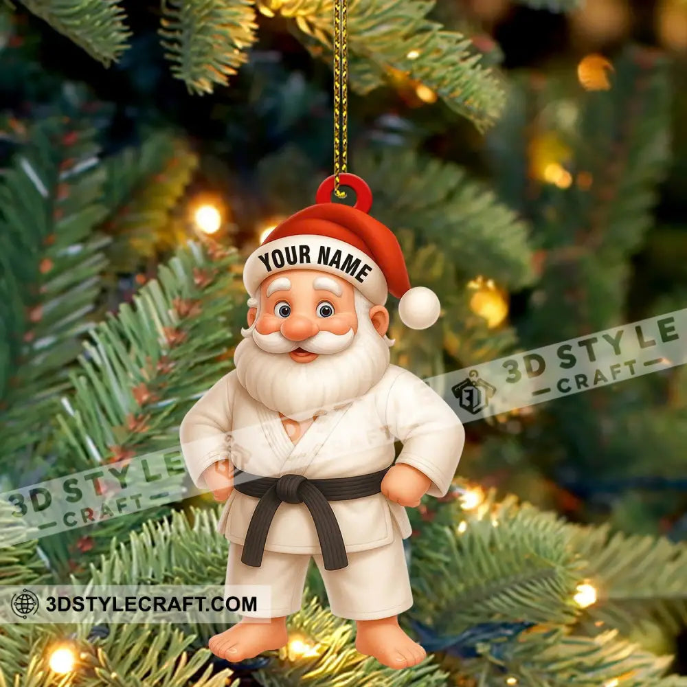 Martial Arts Santa Home Decor Christmas Ornament Personalized Ornament Ornament