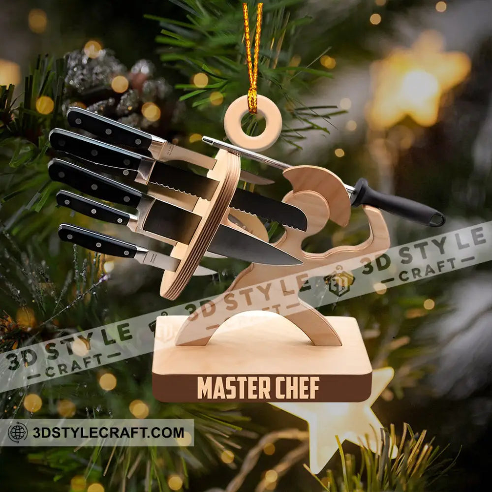 Master Chef Christmas Ornament Personalized