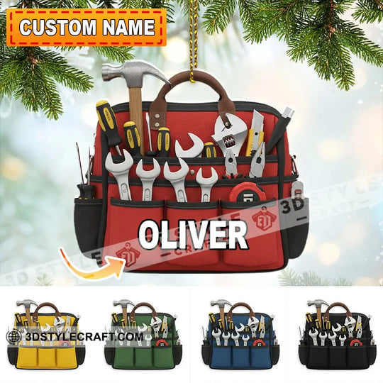 Mechanic Home Decor, Christmas Ornament, Personalized Ornament style option 1