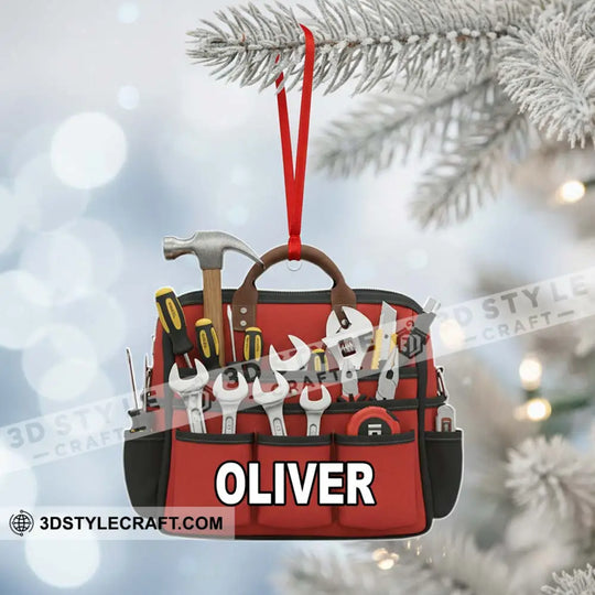 Mechanic Home Decor, Christmas Ornament, Personalized Ornament style option 4
