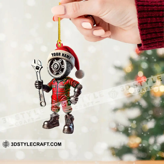 Mechanic, Home Decor, Christmas Ornament, Personalized Ornament style option 2