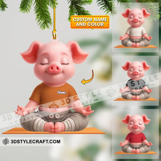 Meditation Home Decor, Christmas Ornament, Personalized Ornament style option 1