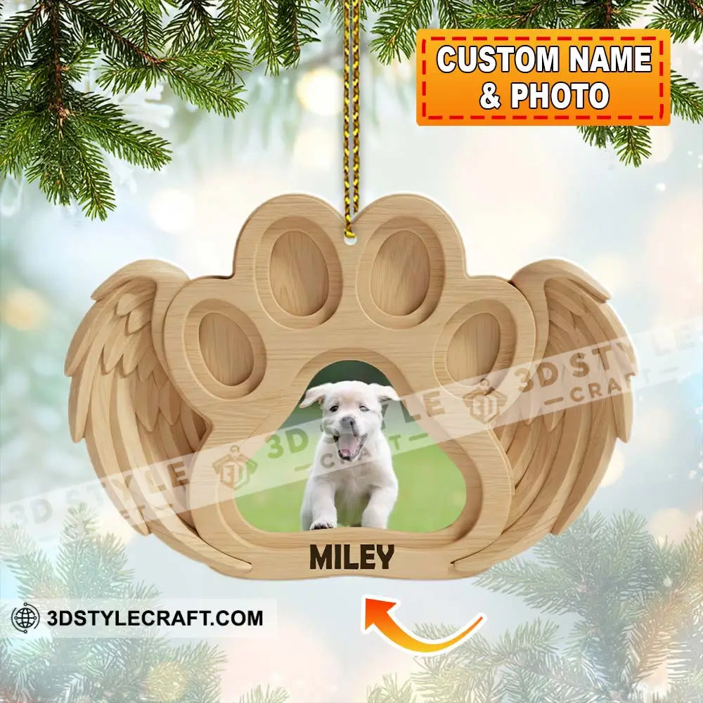 Memorial Pet Christmas Home Decor Christmas Ornament Personalized Ornament 3.54’’ / 1 Ornament Ornament