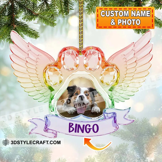 Memorial Pet Christmas Home Decor, Christmas Ornament, Personalized Ornament style option 1