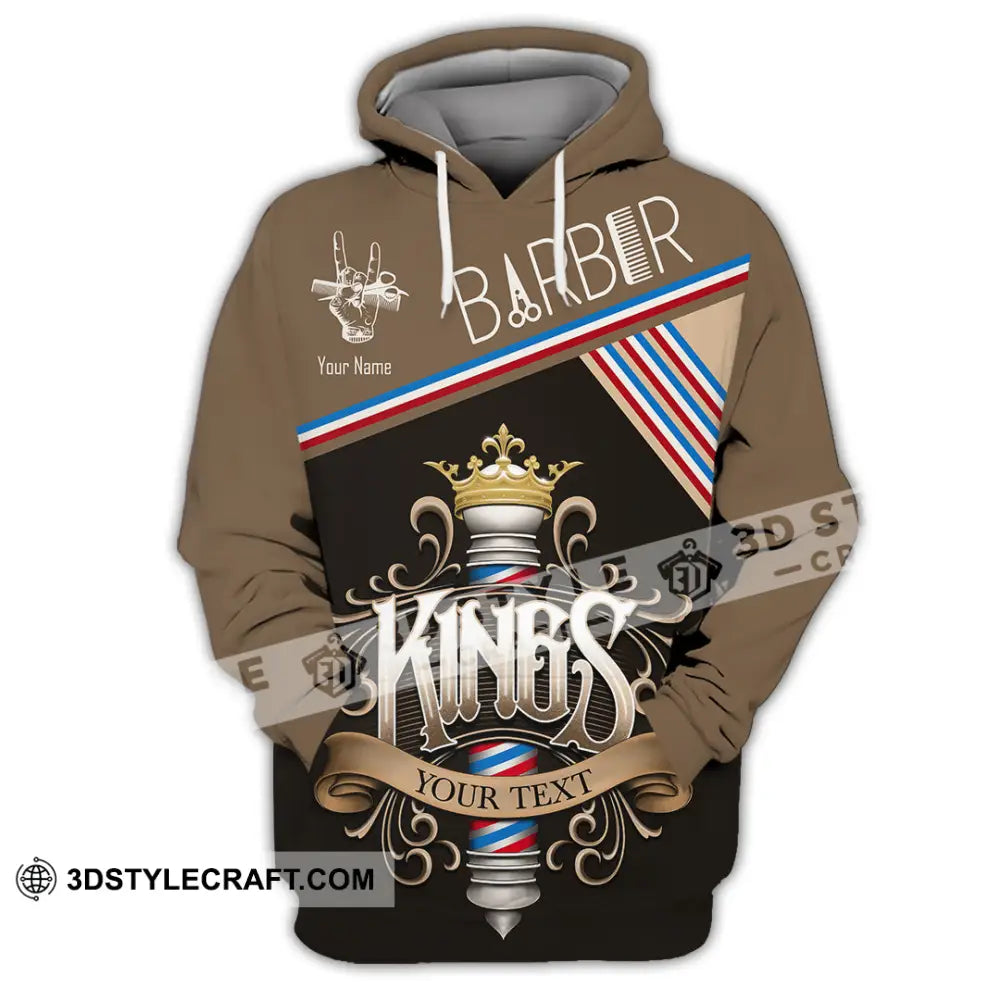 Men Shirt Custom Barber Kings Shirt Hoodie / S T shirt