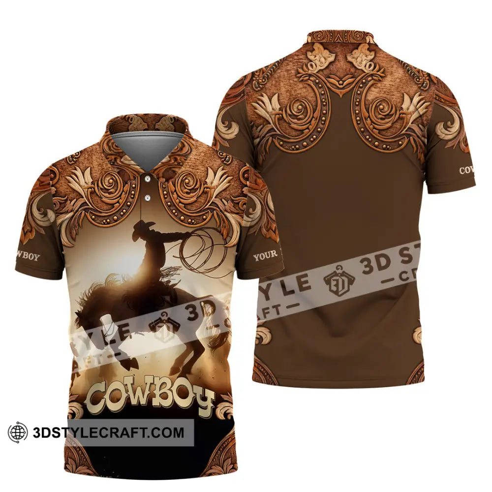 Men Shirt - Custom Cowboy Shirt - Polo Shirt / S - T-shirt