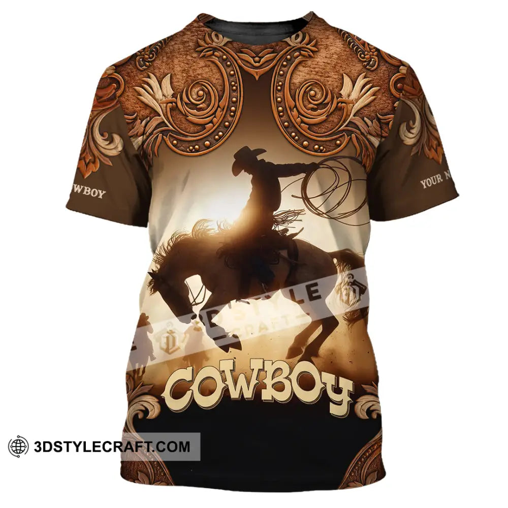 Men Shirt - Custom Cowboy Shirt - T-Shirt / S - T-shirt