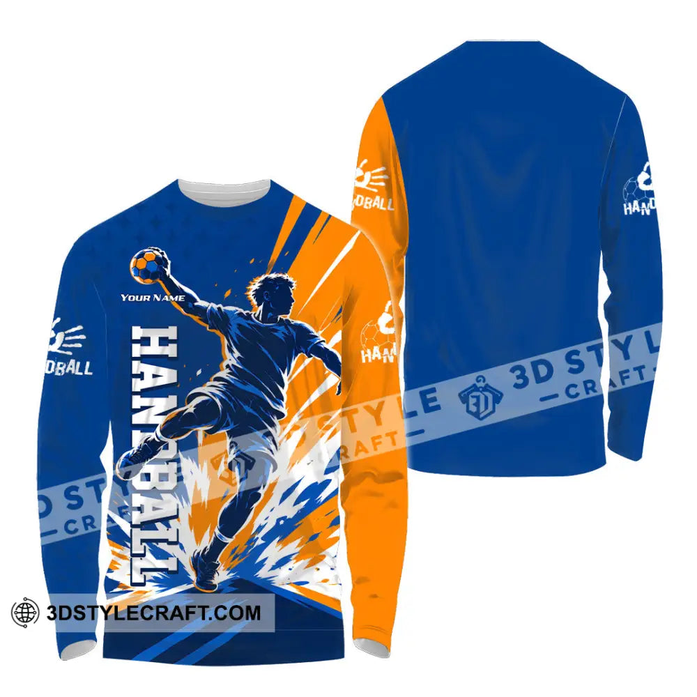 Men Shirt - Custom Handball Shirt - Long Sleeve Shirt / S - T-shirt