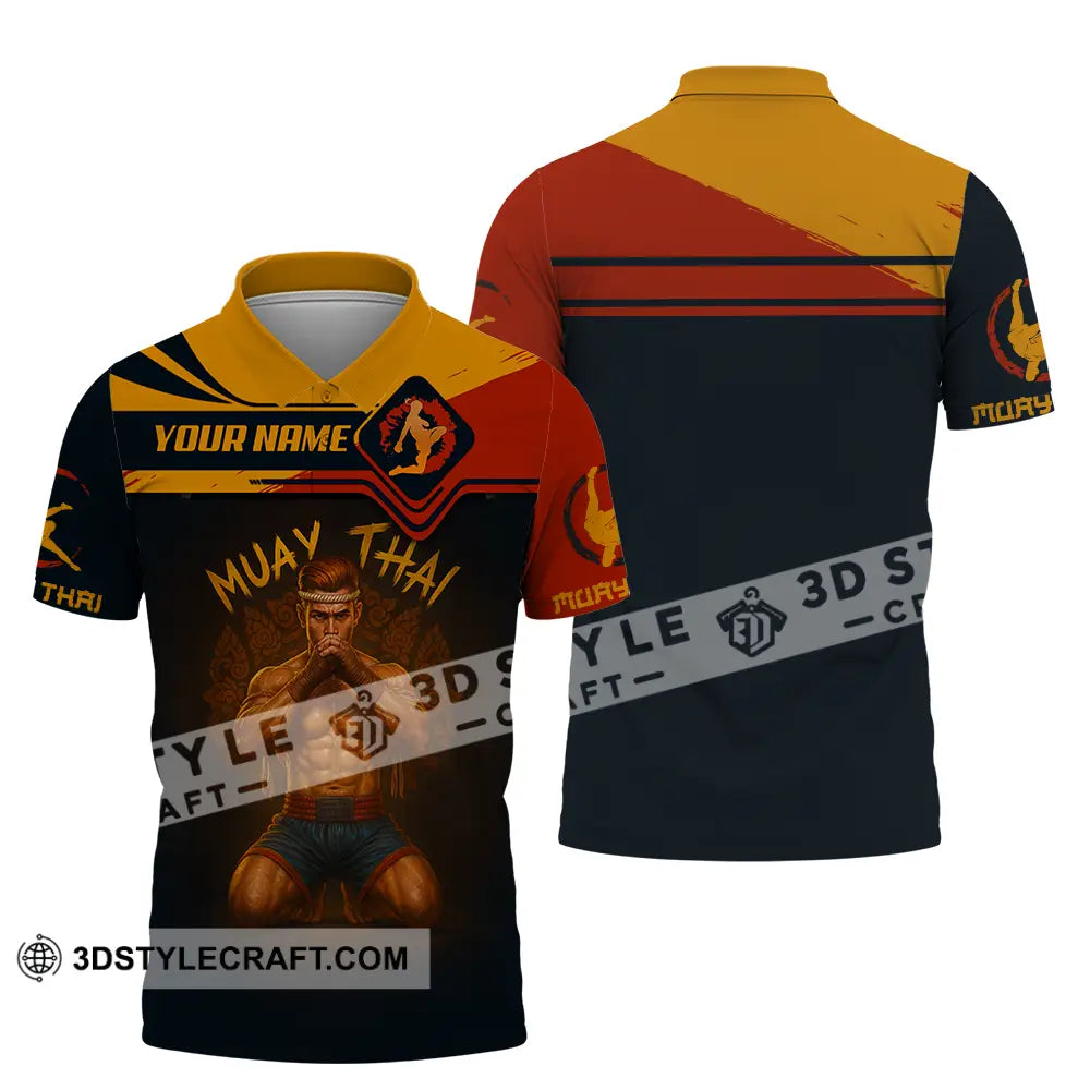 Men Shirt - Custom Let’s Fight Muay Thai Sport Shirt Polo Shirt / S T-shirt
