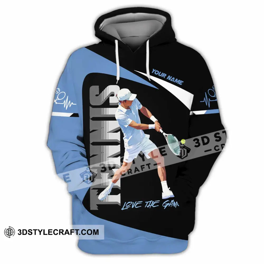 Men Shirt - Custom Love The Game Tennis Lover Shirt Hoodie / S T-shirt