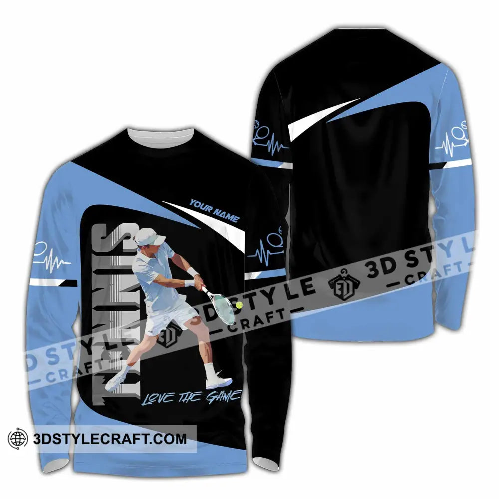 Men Shirt - Custom Love The Game Tennis Lover Shirt Long Sleeve Shirt / S T-shirt