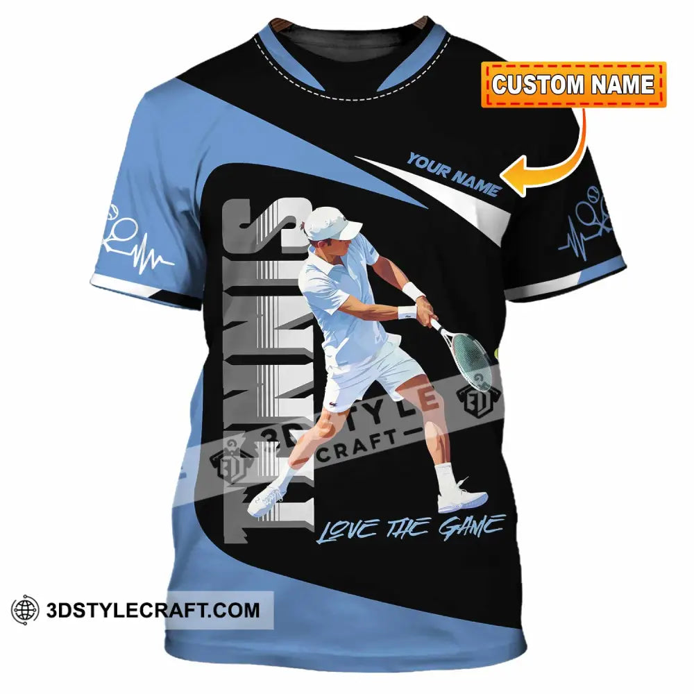 Men Shirt - Custom Love The Game Tennis Lover Shirt T-shirt