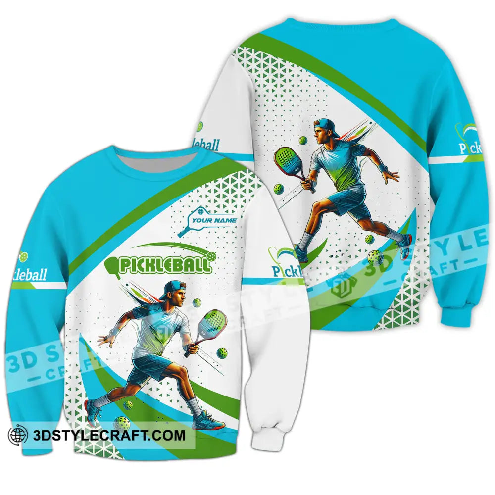 Men Shirt - Custom Name Sport Pickleball Classic Long Sleeve / S T-Shirt