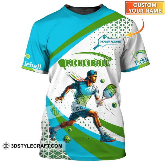 Men Shirt - Custom Name Sport Shirt, Pickleball Classic Shirt style option 1