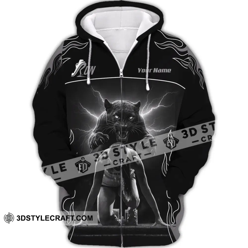 Men Shirt - Custom Ready To Run Love Running Shirt Zipper Hoodie / S T-shirt