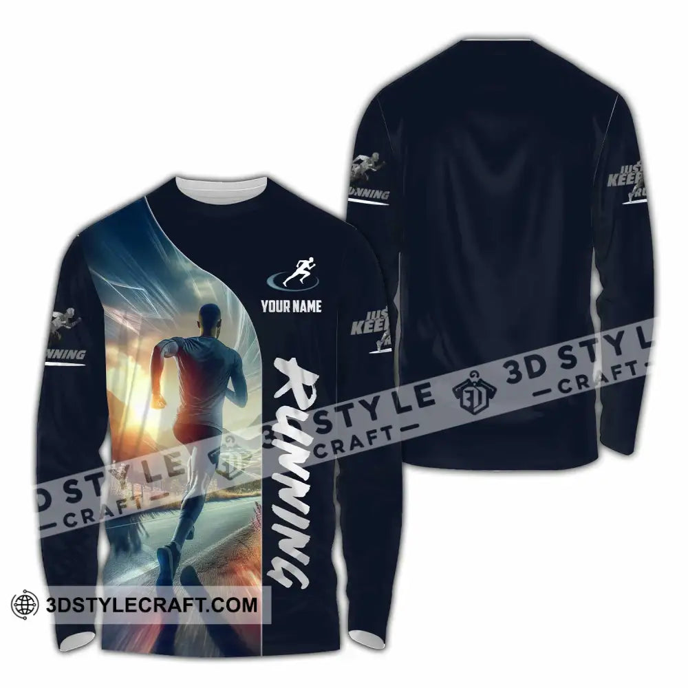 Men Shirt - Custom Running Lover Shirt Long Sleeve Shirt / S T-shirt