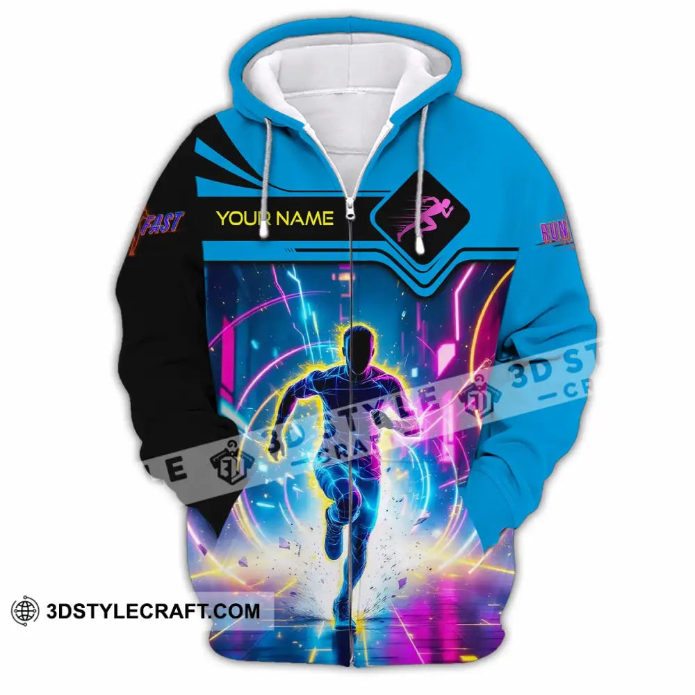 Men Shirt Custom Running Shirt Zipper Hoodie / S T shirt