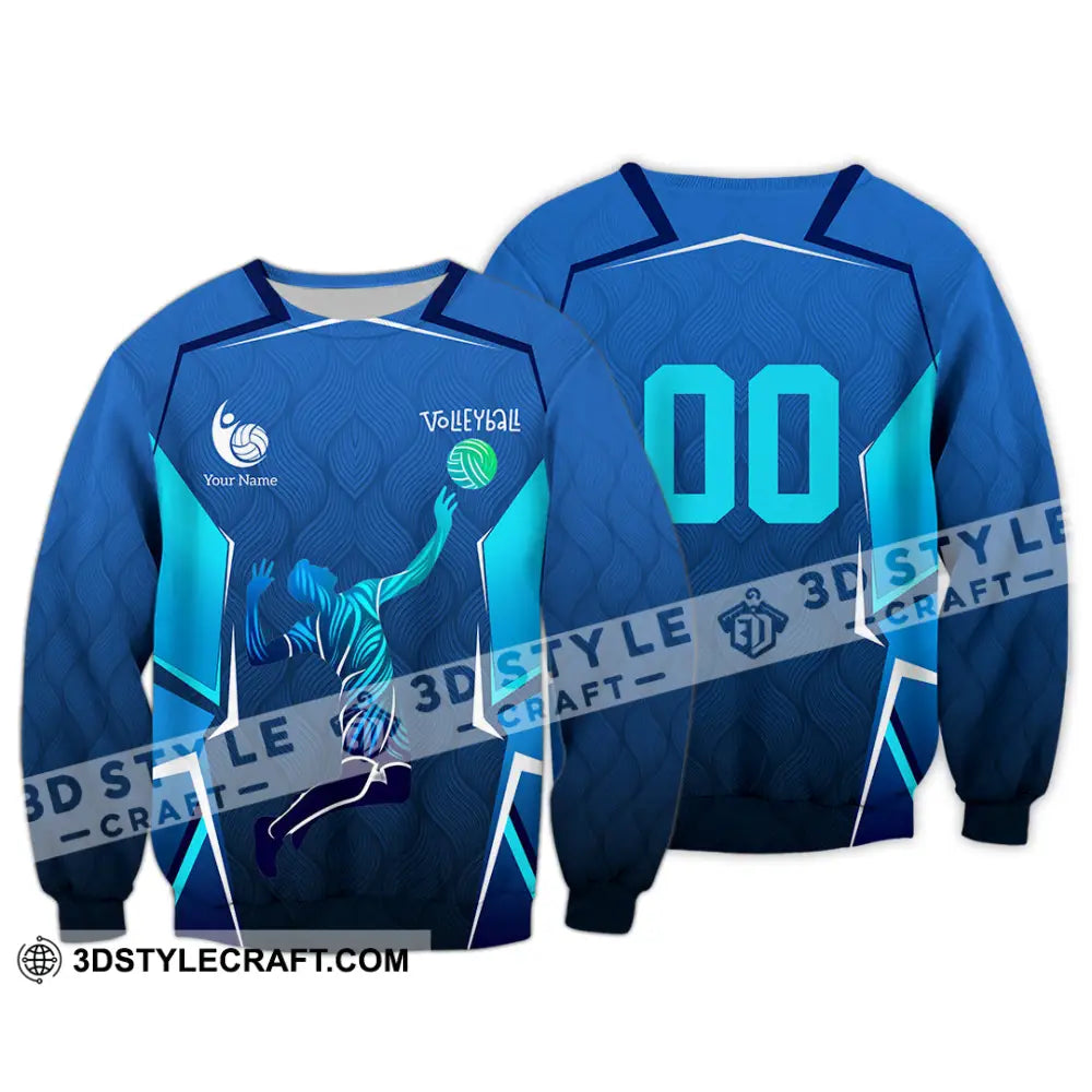Men Shirt - Custom Volleyball 3D Shirt - Long Sleeve / S - T-shirt