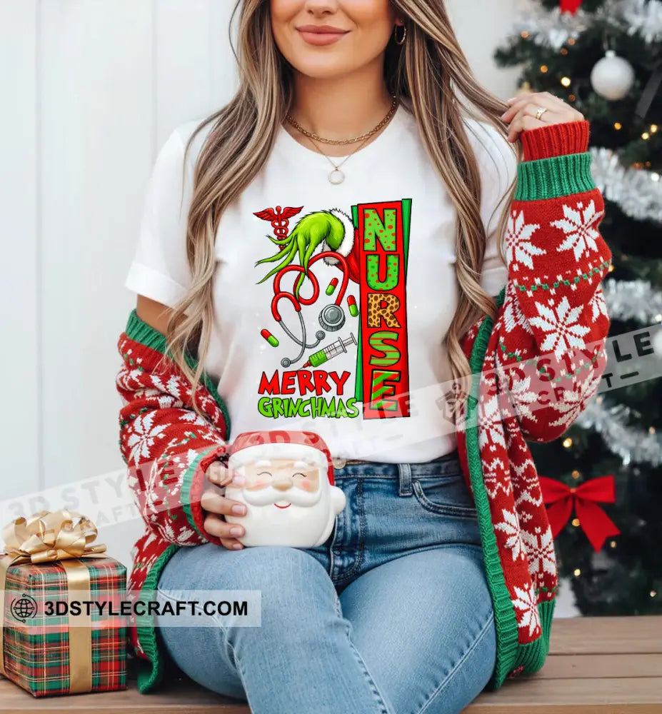 Merry Christmas Nurse Gift For Christmas T-Shirt Classic Tee/Unisex Tee / Black / S Apparel