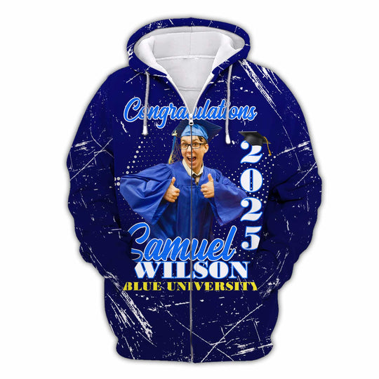 Unisex Shirt - Custom Text Shirt, Grad Shirt style option 3